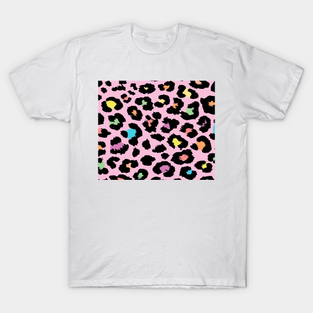 Leopard Animal Print T-Shirt by timegraf